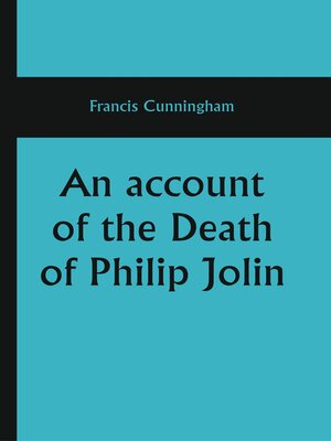 cover image of An Account of the Death of Philip Jolin
